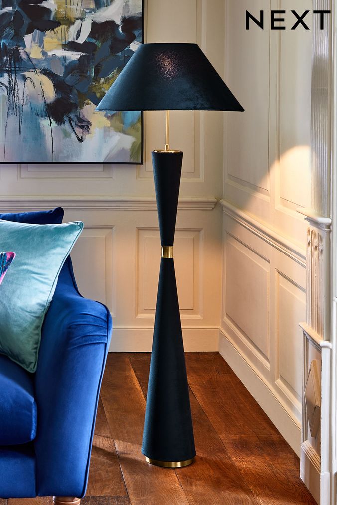 Blue floor shop lights