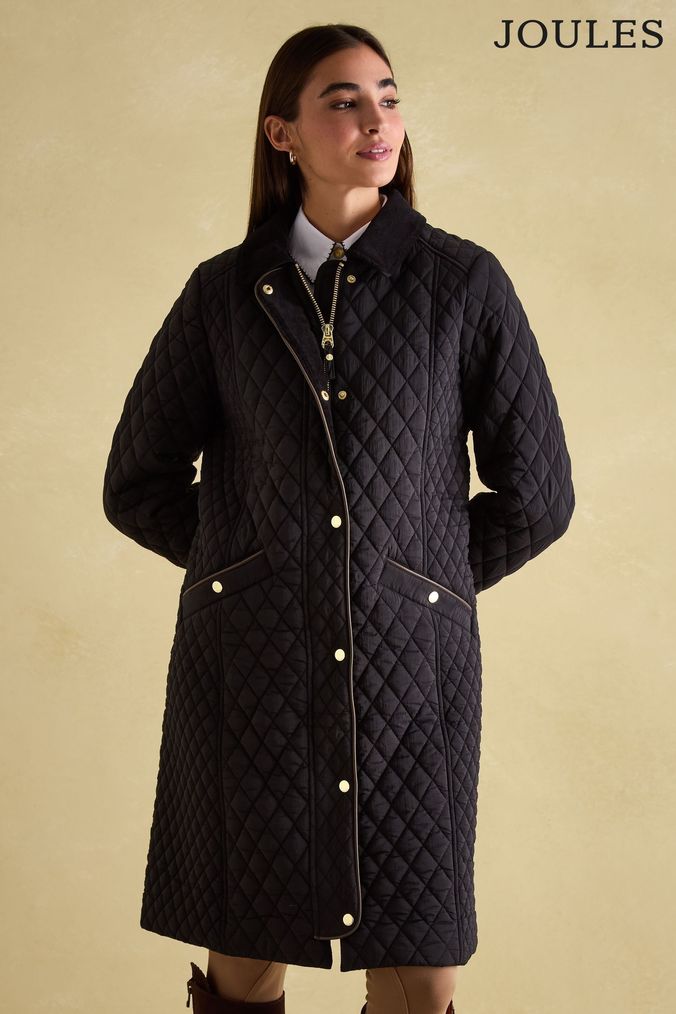 Long quilted womens coat uk online