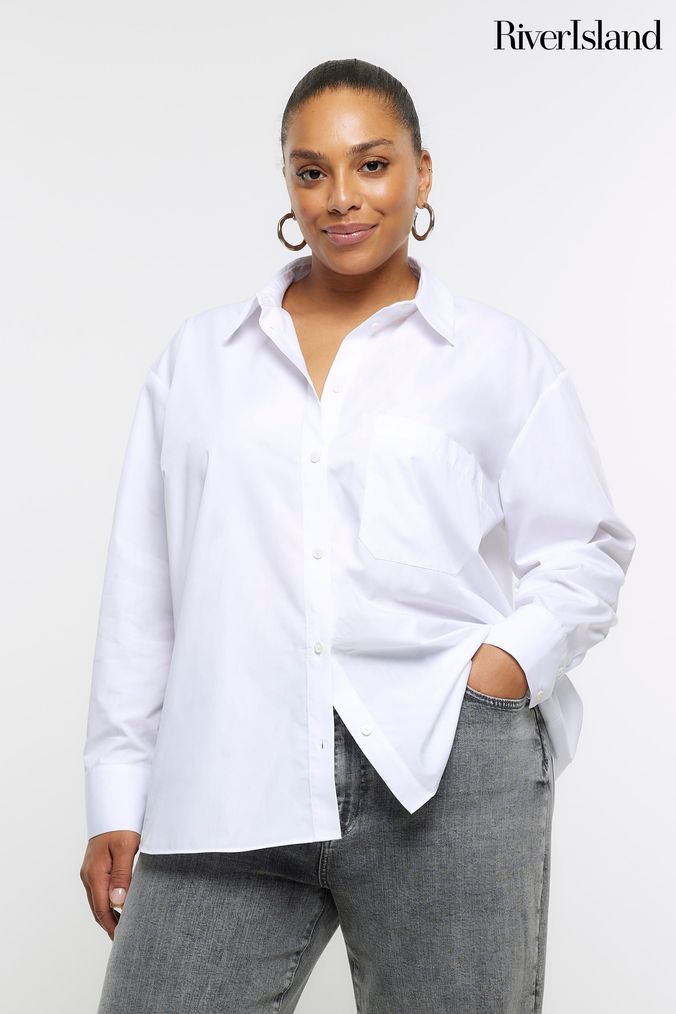 White formal shirt for ladies online discount