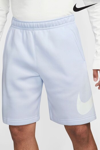 nike linen Light Grey Club Fleece Swoosh Shorts (152934) | £40