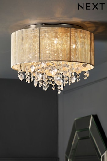 Champagne Gold Palazzo Flush Ceiling Light (152989) | £90