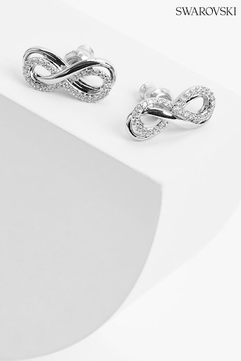 Swarovski Silver Swarovski Infinity Crystal Earrings (153022) | £90