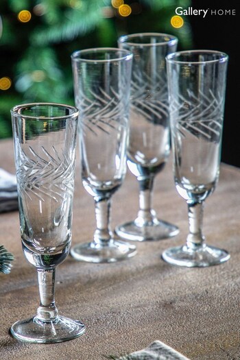 Gallery Home Set of 4 Faye Champagne Flutes (153035) | £32