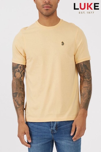 Luke 1977 Yellow Traff Core Crew T-Shirt (153350) | £30