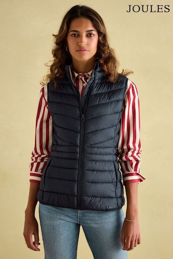 Joules Kenley Navy Showerproof Padded Gilet (153396) | £59.95