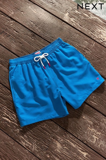 Cobalt Blue Palm Logo Essential Swim Shorts step (153484) | £15