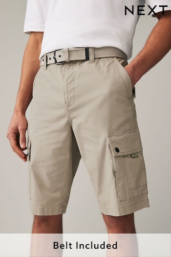 Stone Belted Cargo Shorts Jeans (154074) | £30