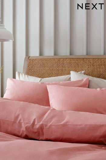 Set of 2 Pink Rose Cotton Rich Pillowcases (154337) | £7 - £9