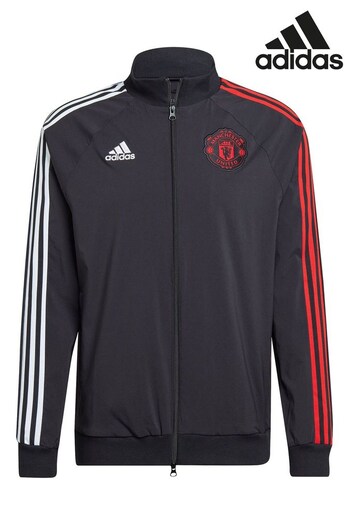 adidas Black Manchester United Travel Track Top (154352) | £100