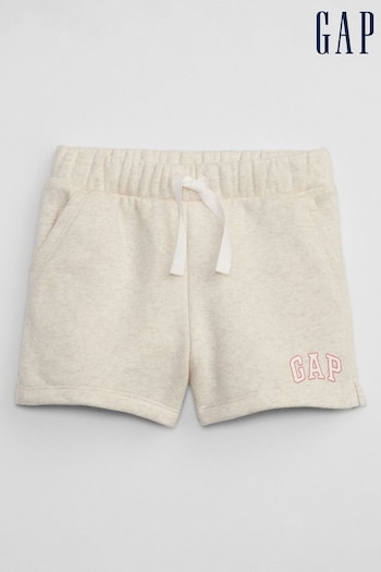 Gap Beige Pull On Logo Baby Jogger havana Shorts (6mths-5yrs) (154357) | £10