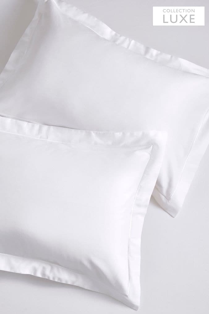 Fancy white sales pillow cases