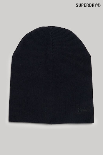 Superdry Blue Knitted Logo Beanie Hat (154429) | £18