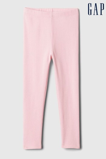 Gap Pink Knit Pull On Leggings (Newborn-5yrs) (154549) | £6