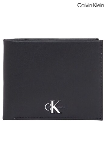Calvin Klein Monogram Bifold Black Wallet (154632) | £55