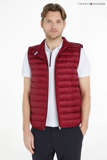 Tommy Hilfiger Red Packable Recycled Gilet (154670) | £180