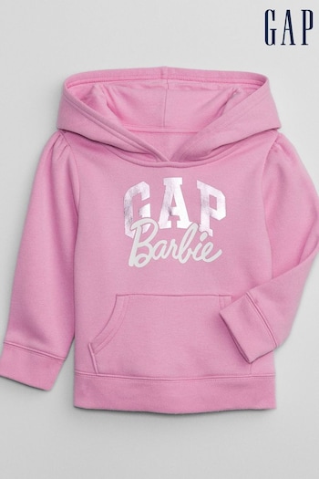 Gap Pink Barbie Logo Hoodie (3mths-5yrs) (154818) | £18