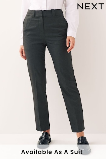 Grey Heavy Duty Tailored Slim office-accessories Trousers (155004) | £42