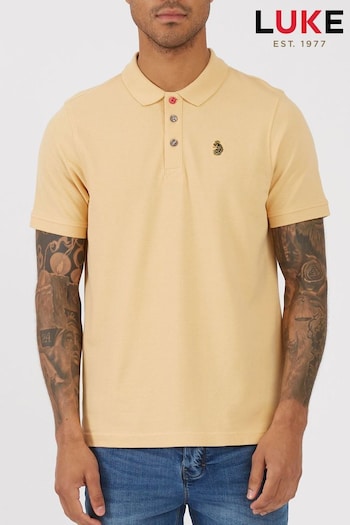 Luke 1977 Yellow New Mead Sport Core Polo Shirt (155350) | £50