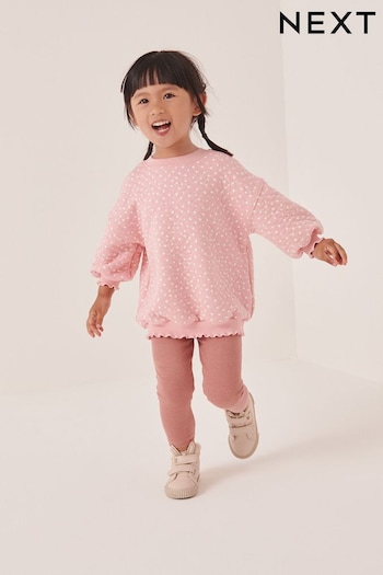 Pink Quilted Sweat and Leggings Set (3mths-7yrs) (155458) | £16 - £20