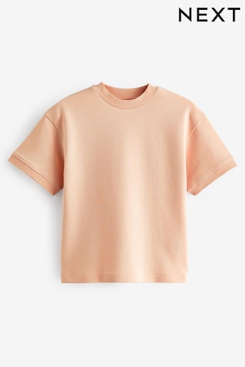 Peach Relaxed Fit Heavyweight T-Shirt (3-16yrs) (155494) | £6 - £11