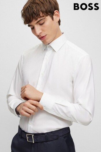 BOSS White Formal Long Sleeve Shirt (155578) | £99