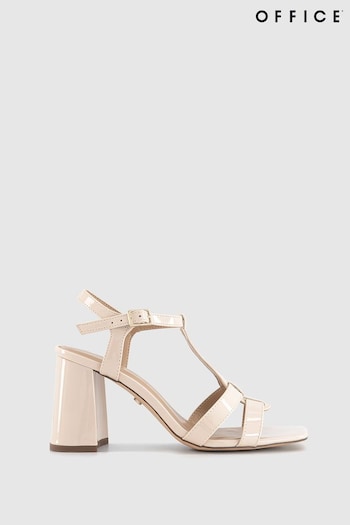 Office Natural Halo T Bar Heeled Sandals (155699) | £50