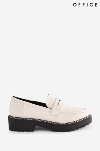 Office White Forli Contrast Stitch Chunky Loafers (155731) | £45