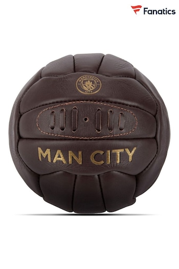 Fanatics Manchester City Retro Leather Brown Football (156091) | £40