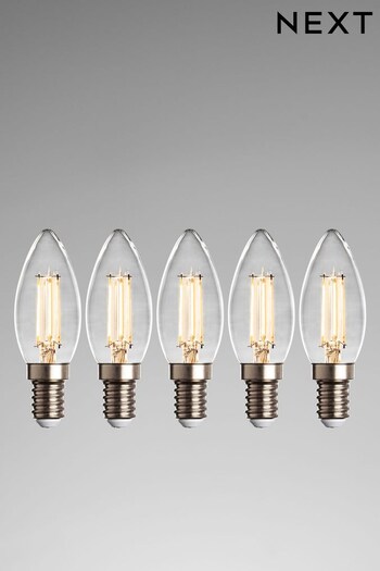 5 Pack 4W LED SES Candle Dimmable Light Bulb (156103) | £18