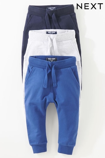 Blue/Grey/Navy Super Skinny Joggers 3 Pack (3mths-7yrs) (156354) | £17 - £21