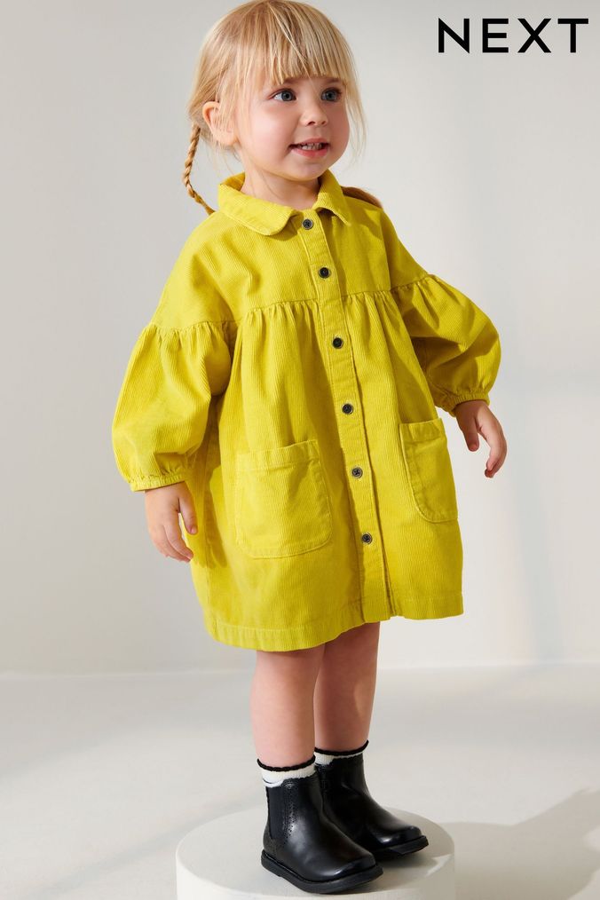 Next girls yellow dress hotsell