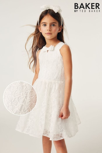 Baker by Ted Baker Ivory Lace Occasion Dress (156641) | £55 - £63