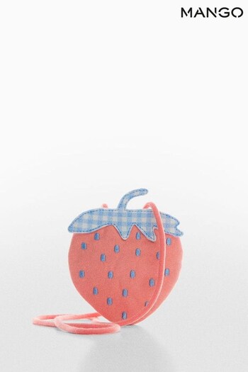 Mango Red Printed Cotton Bag (156793) | £15