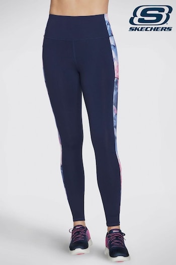 Skechers Navy/Pink Go Walk Summer Rose High Waisted Leggings (156840) | £52