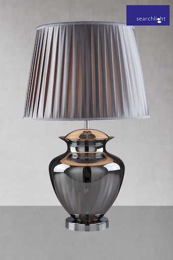 Searchlight Smoked Glass Aurora Urn Table Lamp (157076) | £127