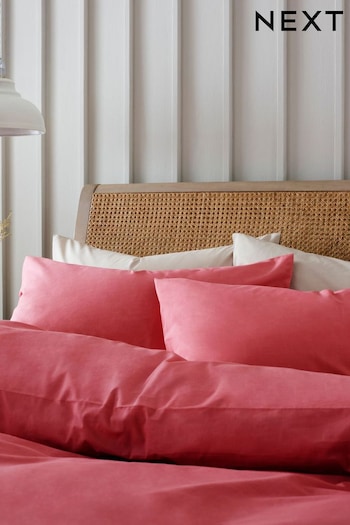 Set of 2 Pink Raspberry Cotton Rich Pillowcases (157471) | £7 - £9