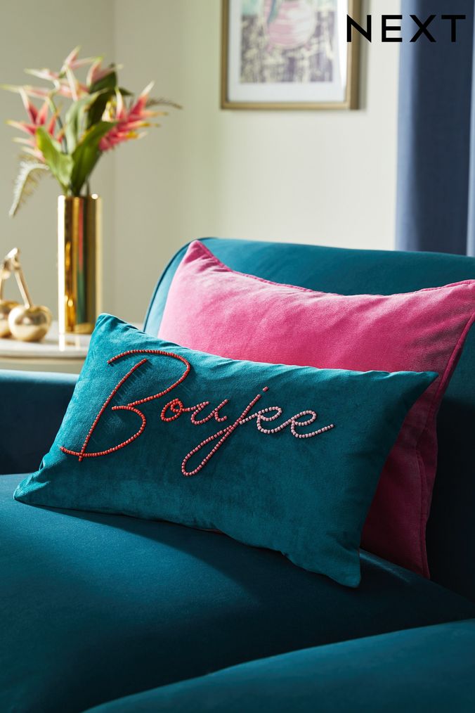 Teal and cream cushions outlet