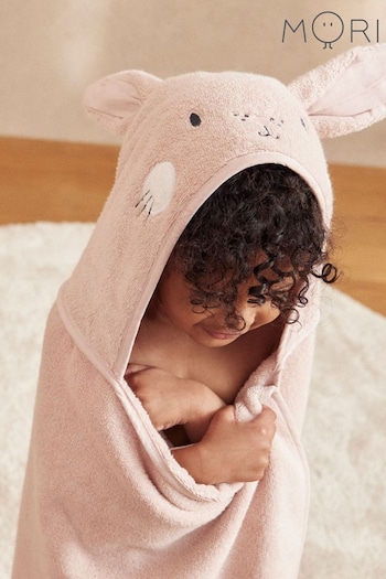 MORI Kids Natural Animal Bunny Hooded Towel (158132) | £33