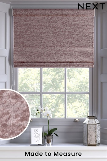 Pink Crushed Made To Measure Roman Blind (158145) | £42