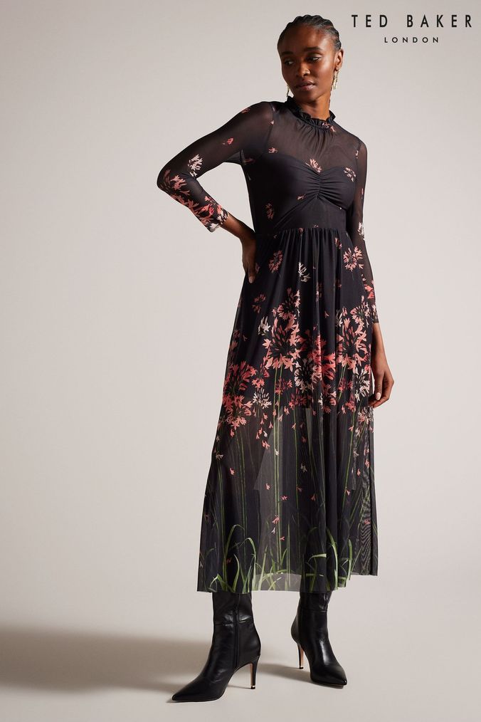 Ted baker high neck outlet dress