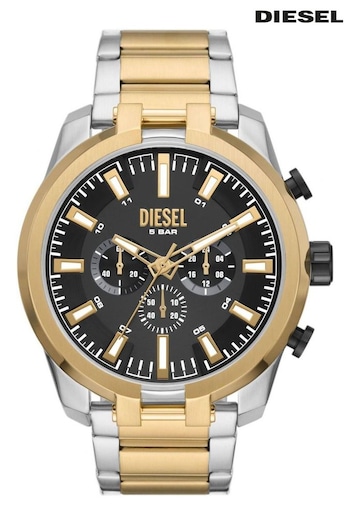 Diesel Gents Silver Tone Cliffhanger Split Watch (158286) | £279