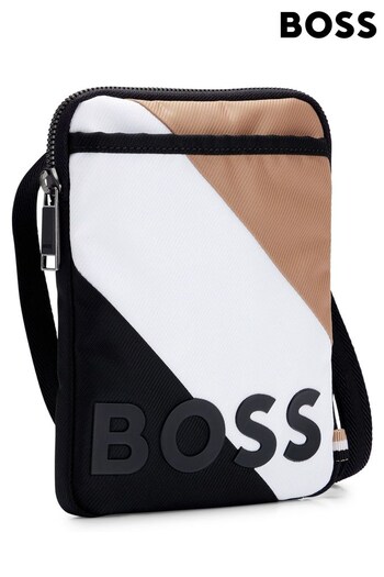 BOSS Black Neck Pouch With Signature Stripe And Logo (158327) | £79