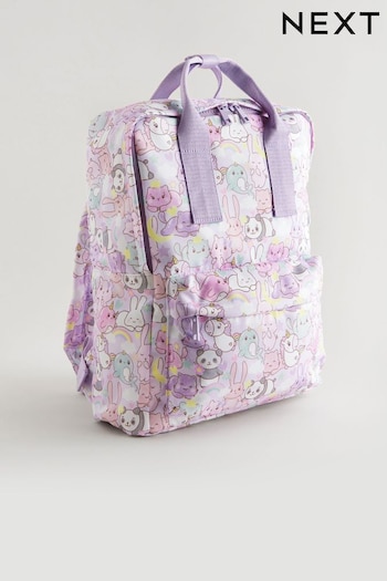 Purple Kawaii Character Double Handle Backpack (158430) | £20