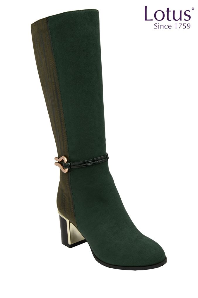 Buy Women s Boots Green Knee High Footwear Online Next UK