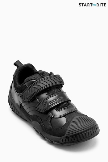 Start-Rite Extreme Pri Black Leather School Shoes twice F Fit (158852) | £53