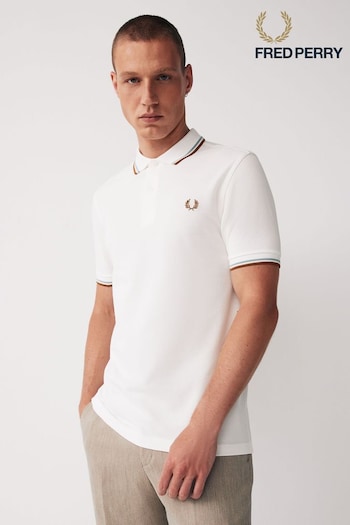 Fred Perry Mens Twin Tipped plain Polo Shirt (158878) | £75
