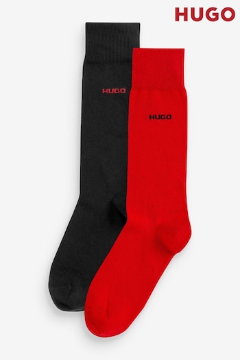Hugo Black Socks 2 Pack (159025) | £13