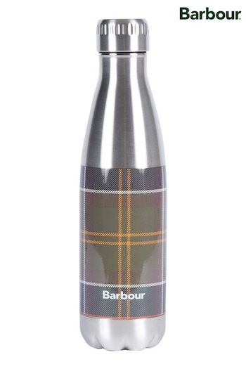 Barbour® Green Tartan Water Bottle (159075) | £30