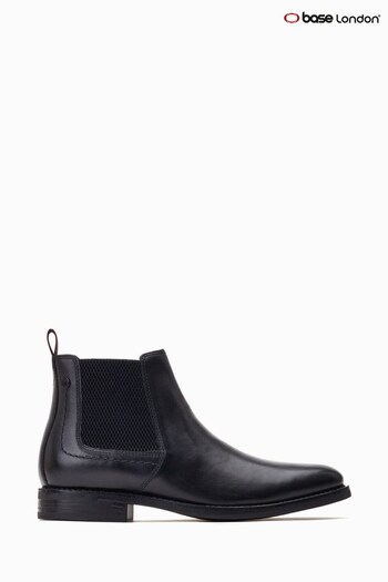 Base London Brent Pull On Chelsea Black Boots While (159145) | £80