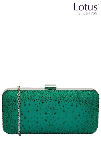 Lotus Green Clutch Bag with Chain (159347) | £60